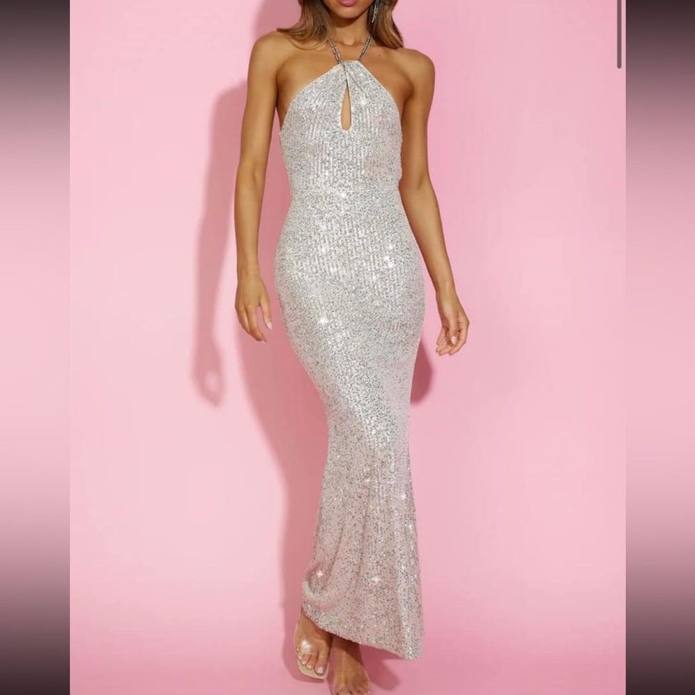 Sequin maxi dress